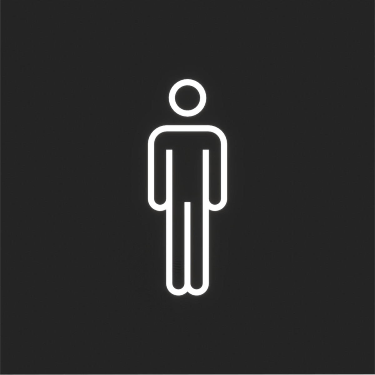 Hager A.x/C.x Folie Voor led-signaalinzetstuk, met "mannelijk" symbool, A.X/C.X