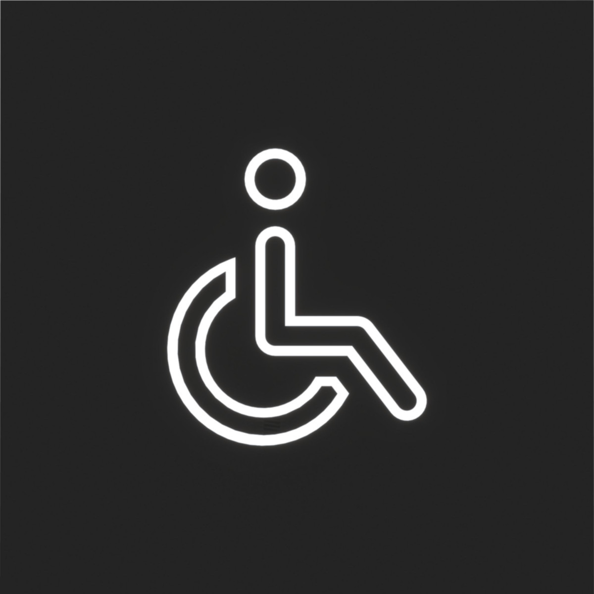 Hager A.x/C.x Folie Voor led-signaalinzetstuk, met "rolstoel"-symbool, A.X/C.X