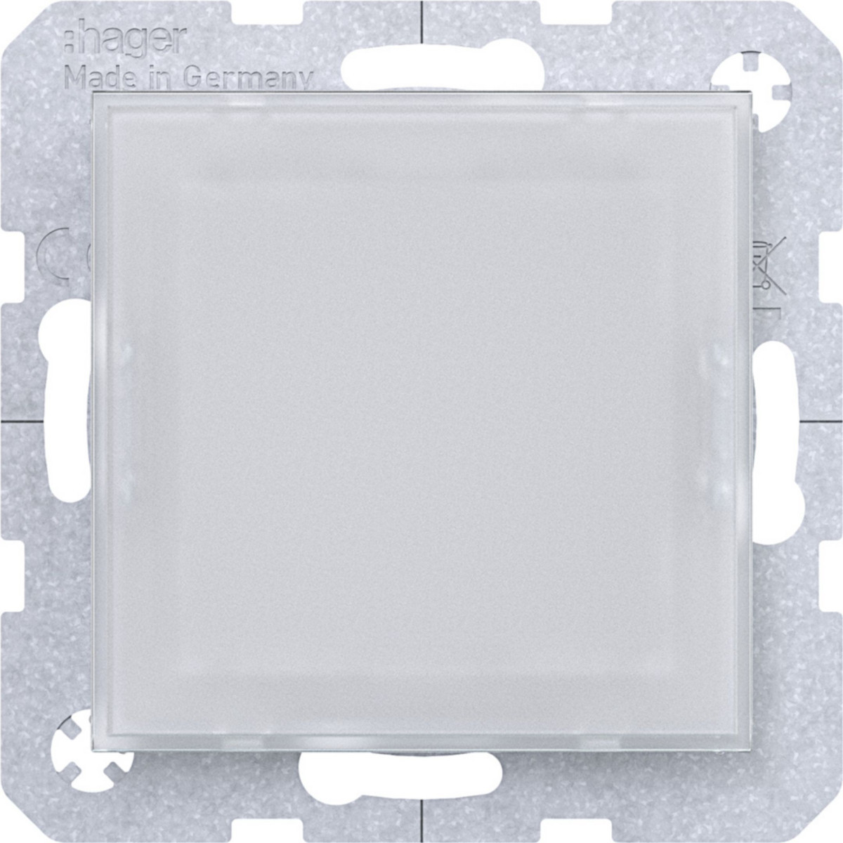 Hager A.x/C.x Led-Seinlicht, witte verlichting, A.X/C.X, lichtwit glanzend