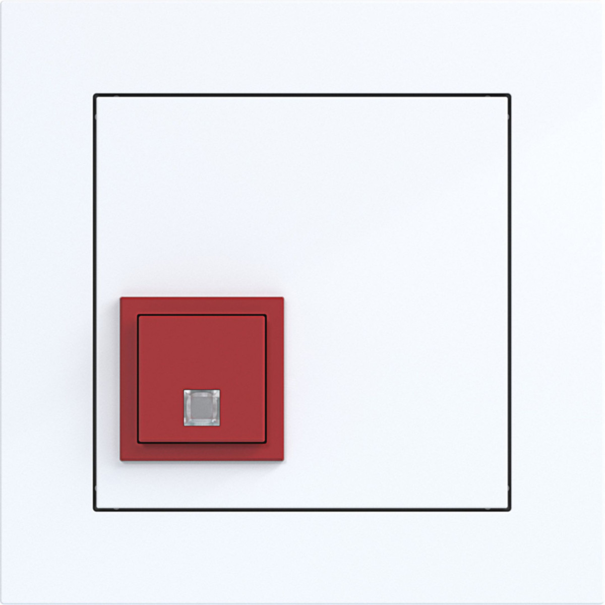 Hager A.x/C.x Oproepdrukknop Met afdekraam, A.X/C.X, lichtwit glanzend