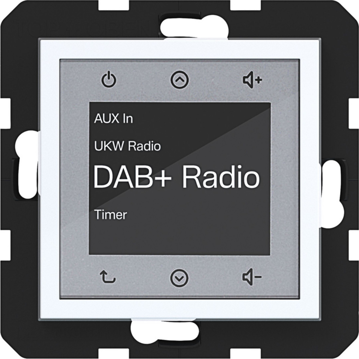 Hager A.x/C.x Radio Touch dab+, A.X/C.X, lichtwit glanzend
