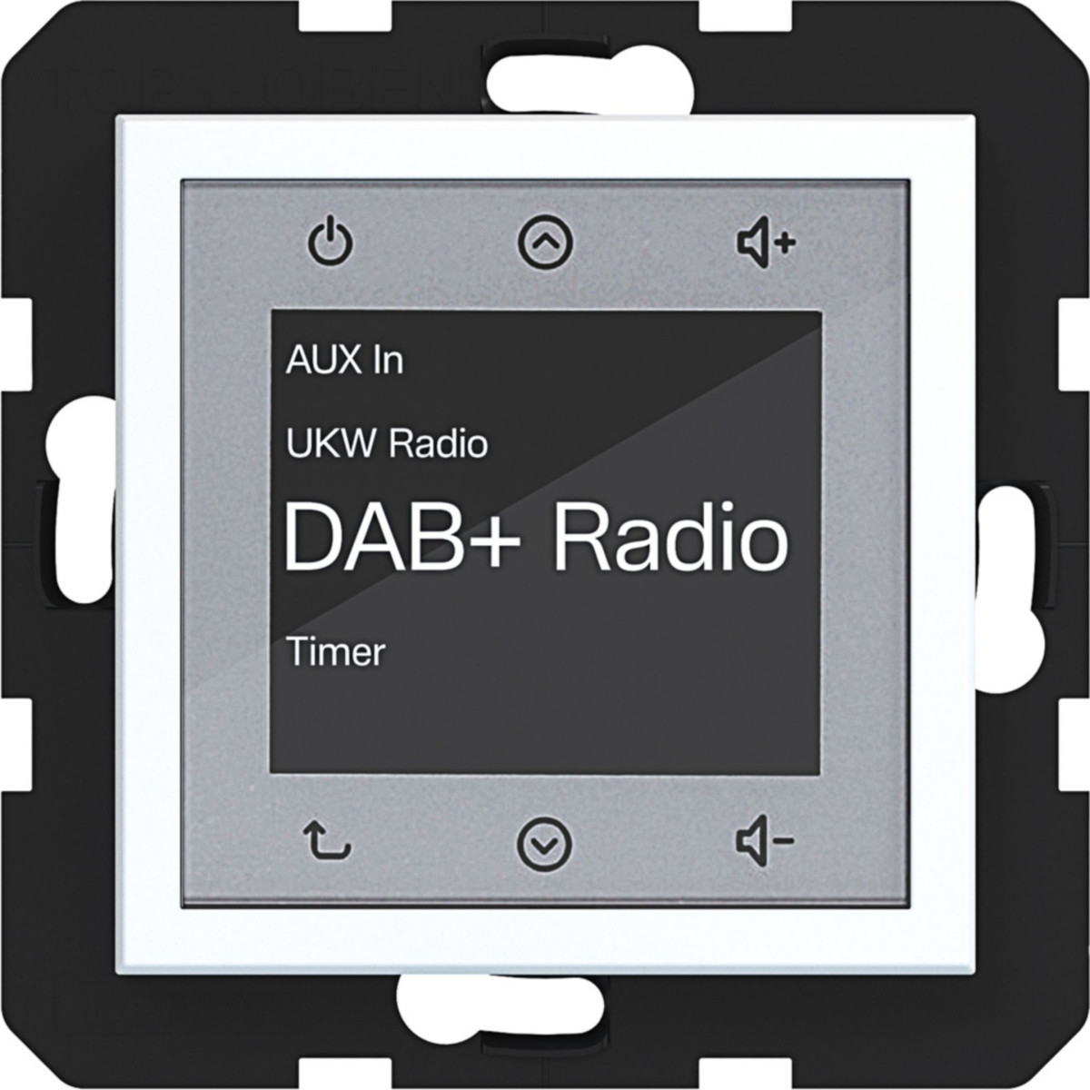 Hager A.x/C.x Radio Touch dab+, A.X/C.X, lichtwit mat