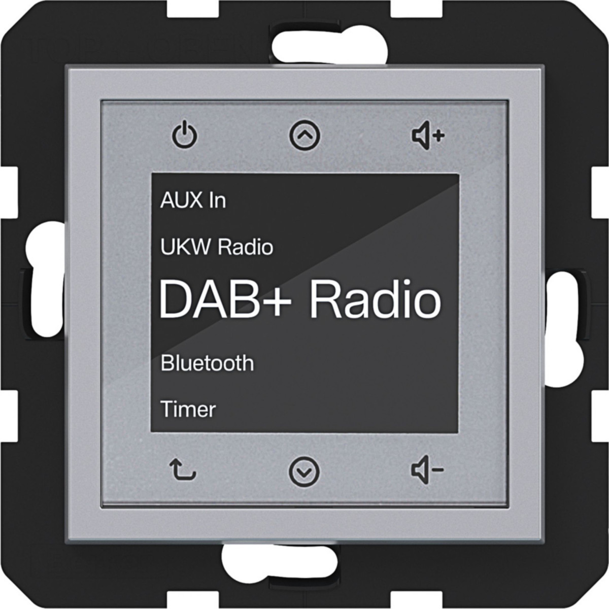 Hager A.x/C.x Radio Touch dab+, bluetooth, A.X/C.X, titaan