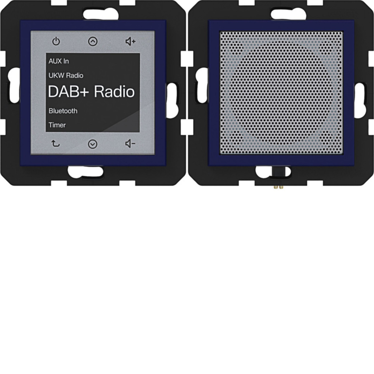 Hager A.x/C.x Radio Touch dab+, bluetooth met luidspreker, A.X/C.X, ocean, HFGL.