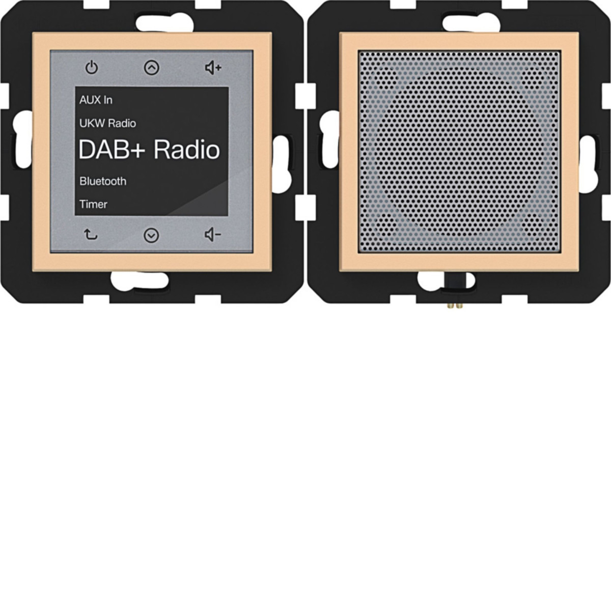 Hager A.x/C.x Radio Touch dab+, bluetooth met luidspreker, A.X/C.X, petal, mat