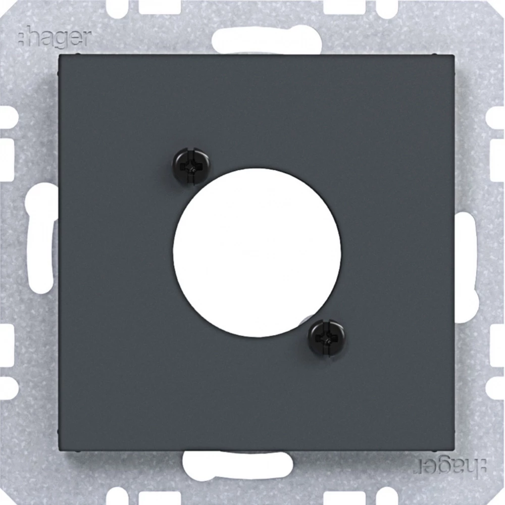 Hager A.x/C.x/S.1/B.x/Q.x/K.x Centraalpl Voor XLR connector D-serie, A.X/C.X/S.1/B.X/Q.X/K.X antr.