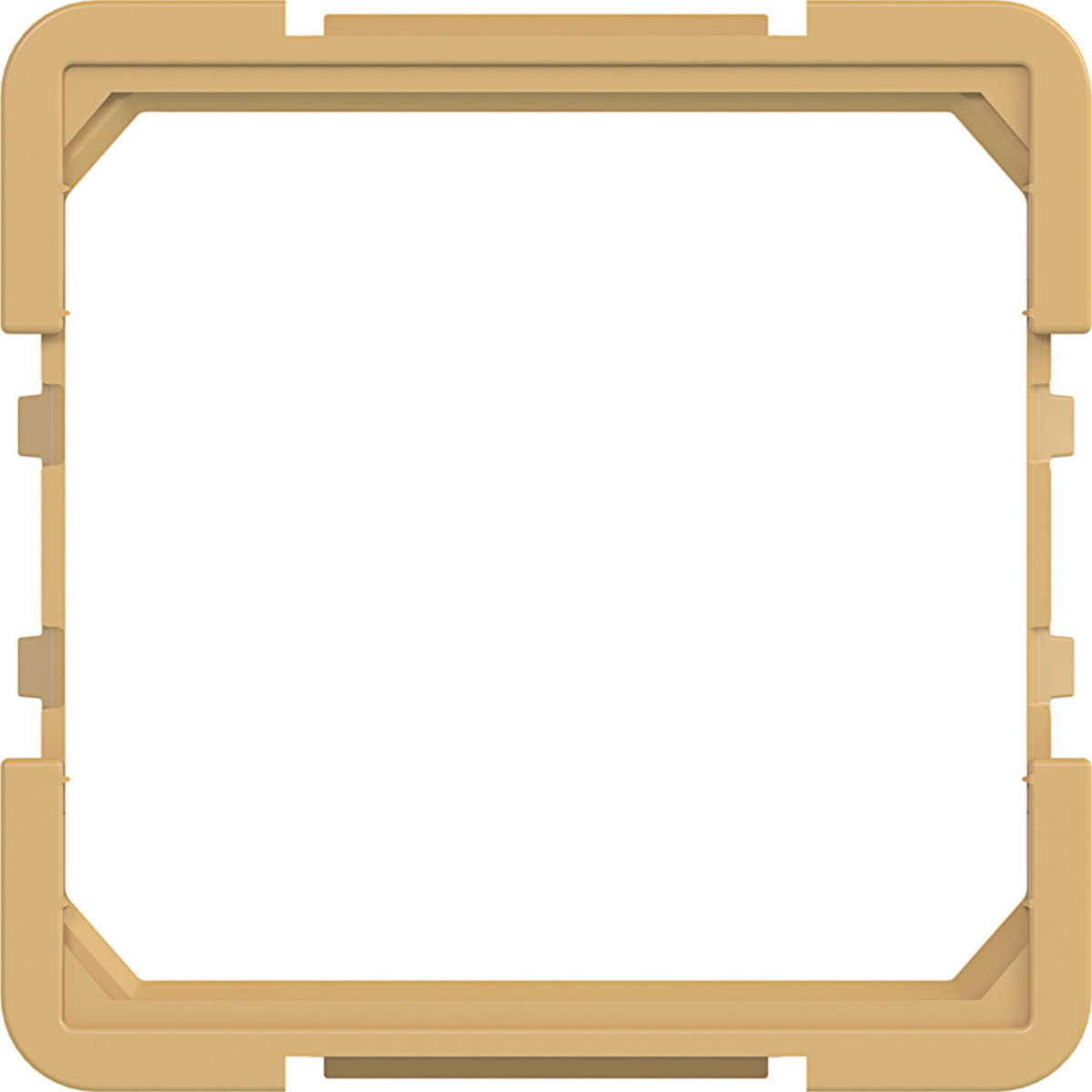 Hager A.x/C.x Tussenring Voor centraalplaat 45 X 45 MM A.X/C.X, hazel, mat