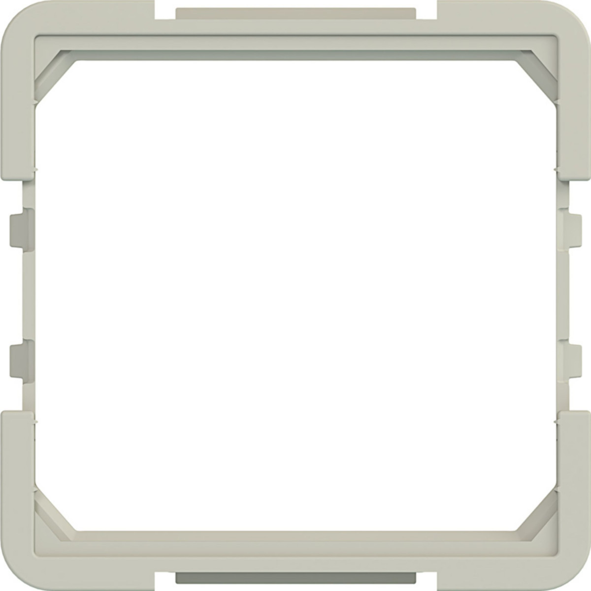 Hager A.x/C.x Tussenring Voor centraalplaat 45 X 45 MM A.X/C.X, pebble, mat