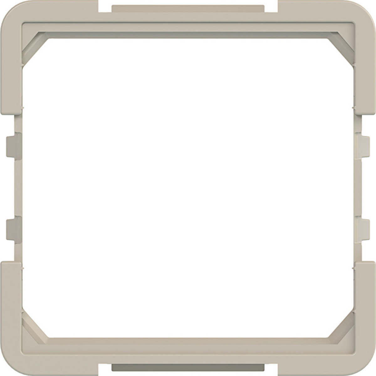 Hager A.x/C.x Tussenring Voor centraalplaat 45 X 45 MM A.X/C.X, sand, mat