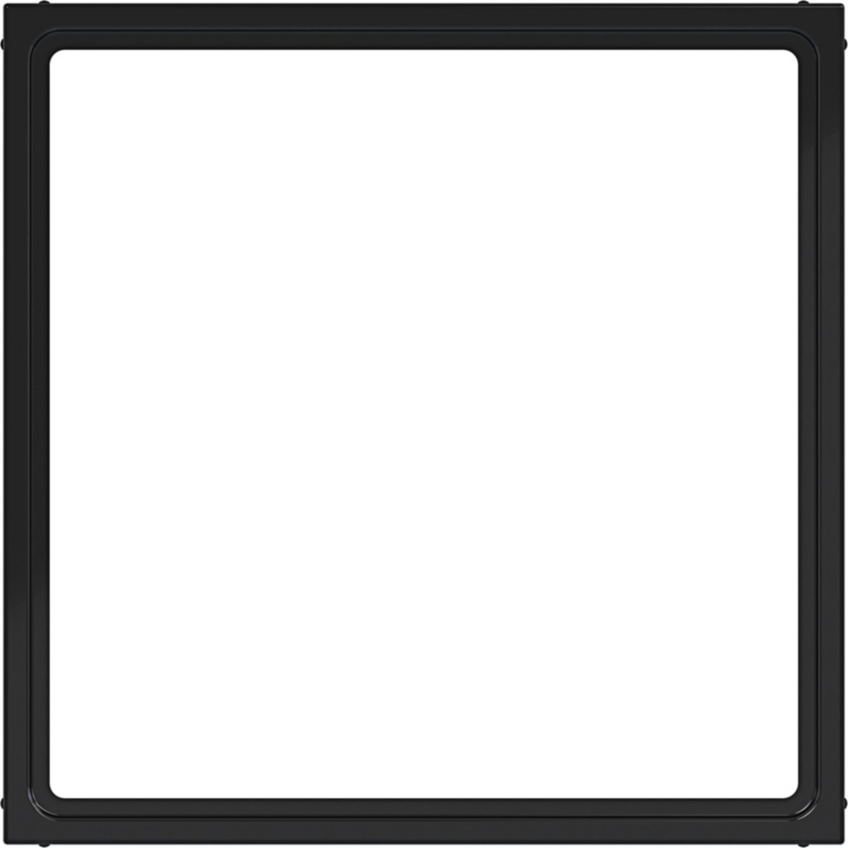 Hager A.x/C.x Tussenring Voor centraalplaat 51 X 51 MM, A.X/C.X, nachtzwart glanzend