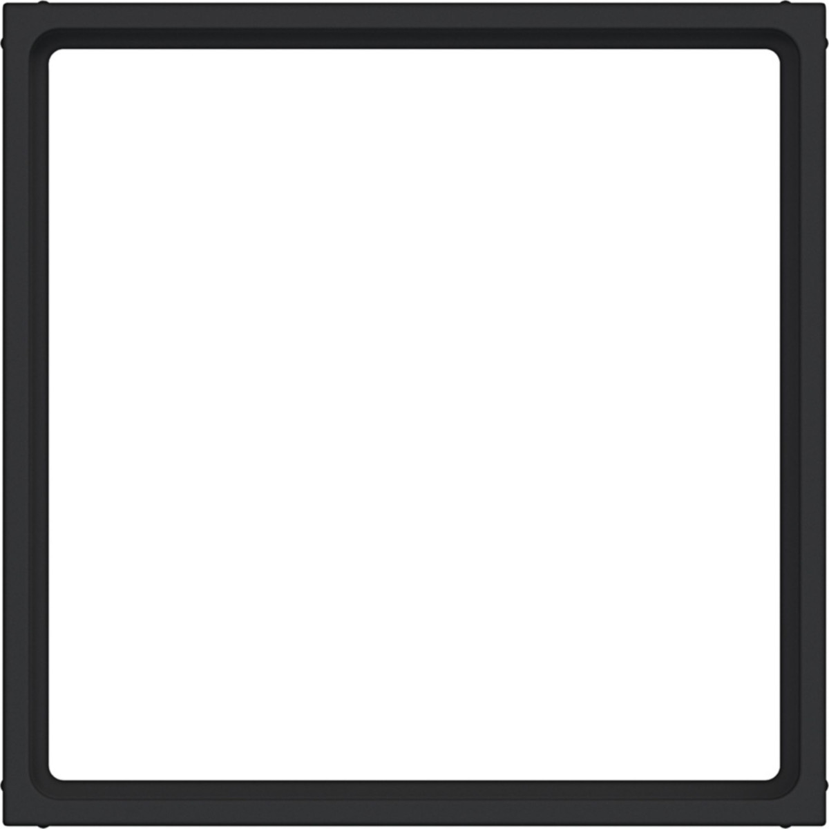 Hager A.x/C.x Tussenring Voor centraalplaat 51 X 51 MM, A.X/C.X, nachtzwart mat