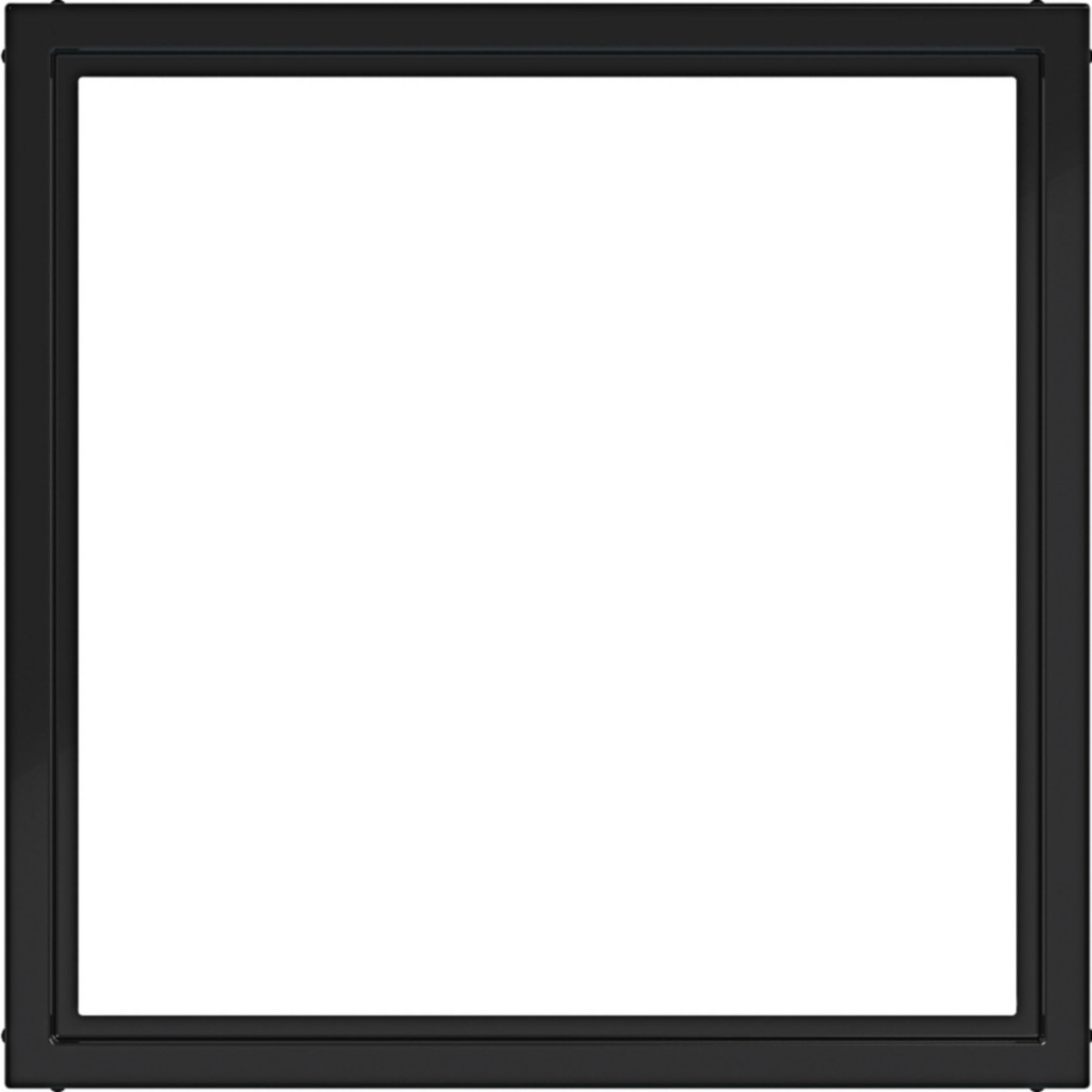 Hager A.x/C.x Tussenring Voor centraalplaat/stuk 50 X 50 MM, A.X/C.X nachtzwart GLZ.