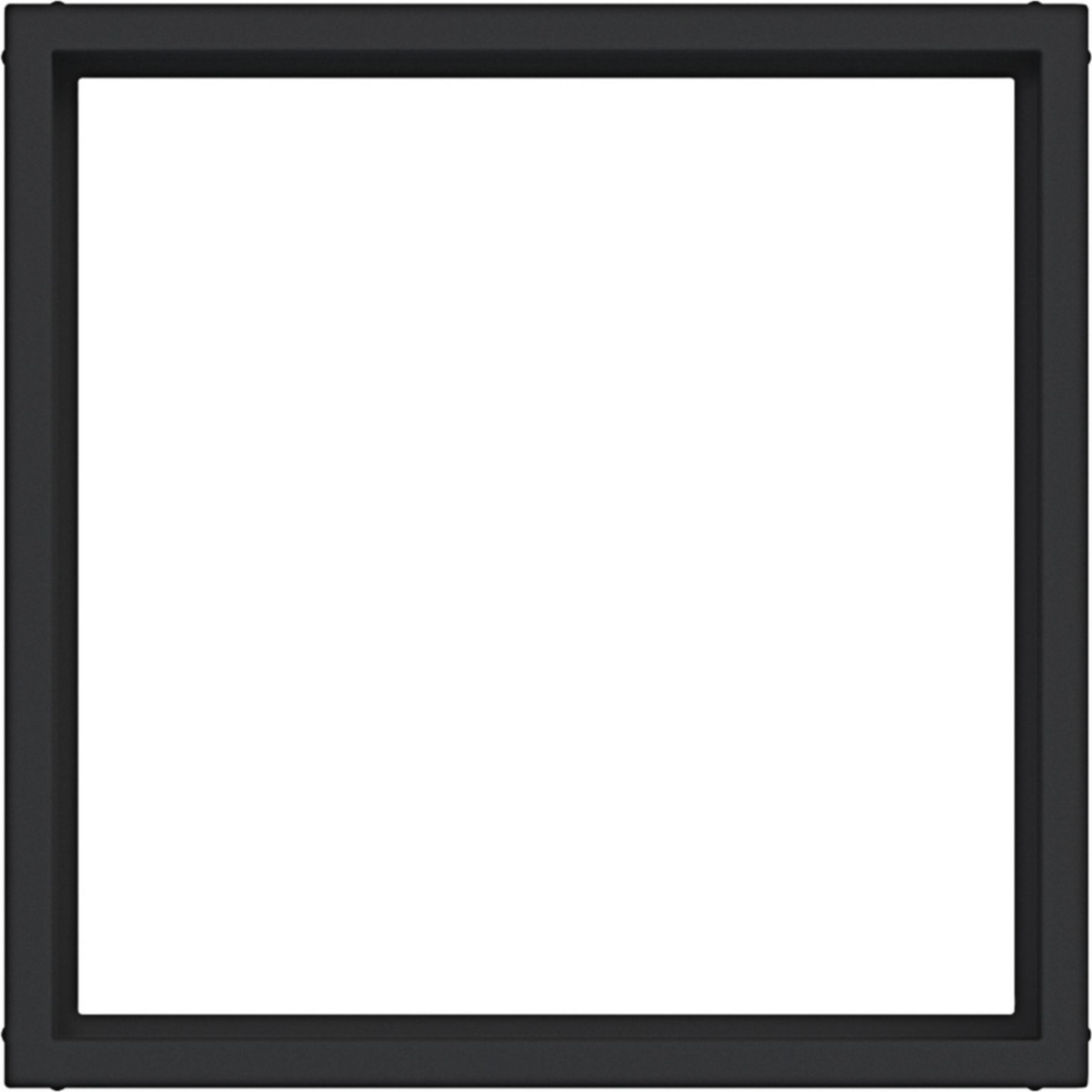 Hager A.x/C.x Tussenring Voor centraalplaat/stuk 50 X 50 MM, A.X/C.X nachtzwart mat