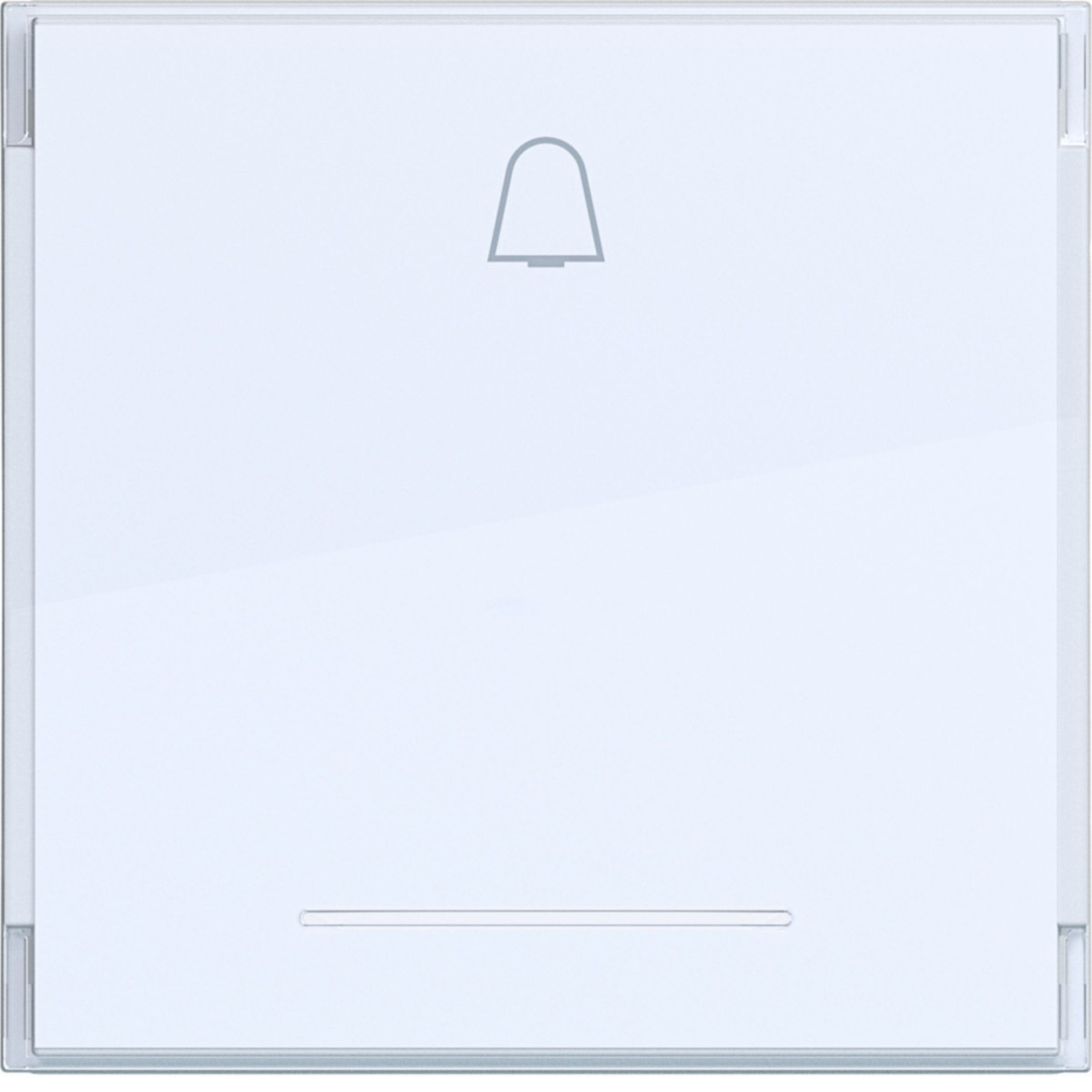 Hager A.x/C.x Wip 1-V, belsymb., groot tekstveld, heldere lens, A.X/C.X, wit mat