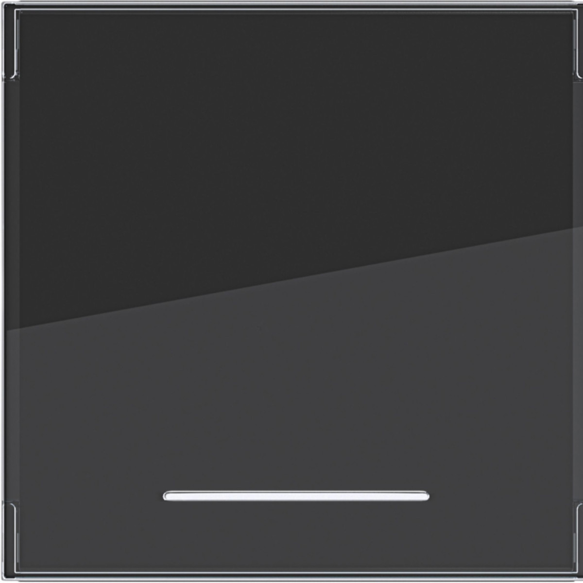 Hager A.x/C.x Wip 1-voudig, groot tekstveld, heldere lens, A.X/C.X, nachtzwart GLZ.