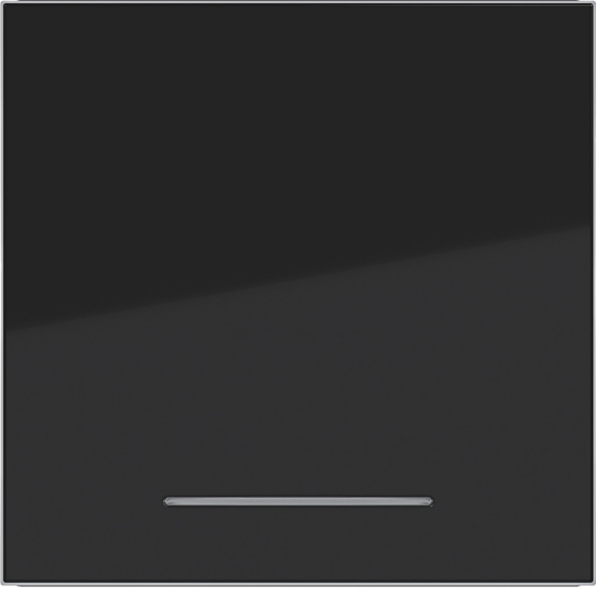 Hager A.x/C.x Wip 1-voudig, heldere lens, A.X/C.X, nachtzwart glanzend