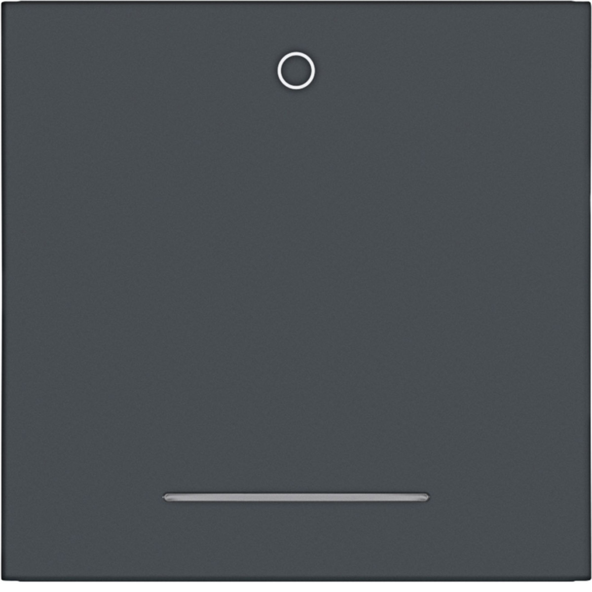 Hager A.x/C.x Wip 1-voudig met opdruk "0", heldere lens, A.X/C.X, antraciet