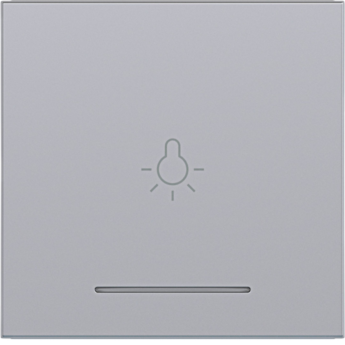 Hager A.x/C.x Wip 1-voudig met opdruk lichtsymb., heldere lens, A.X/C.X, titaan