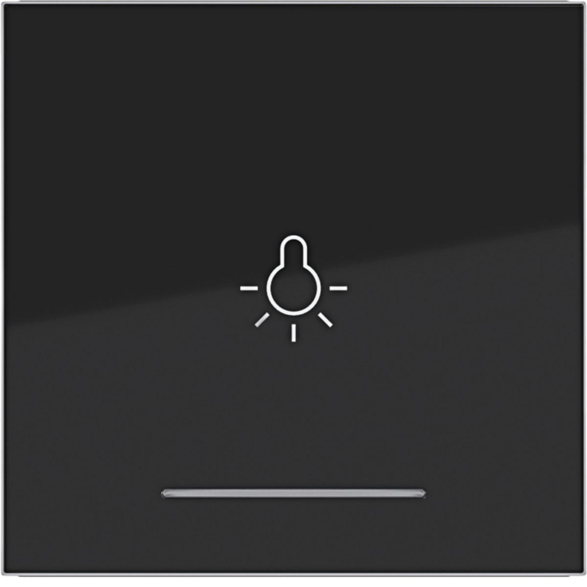 Hager A.x/C.x Wip 1-voudig met opdruk lichtsymb., heldere lens, A.X/C.X zwart GLZ.