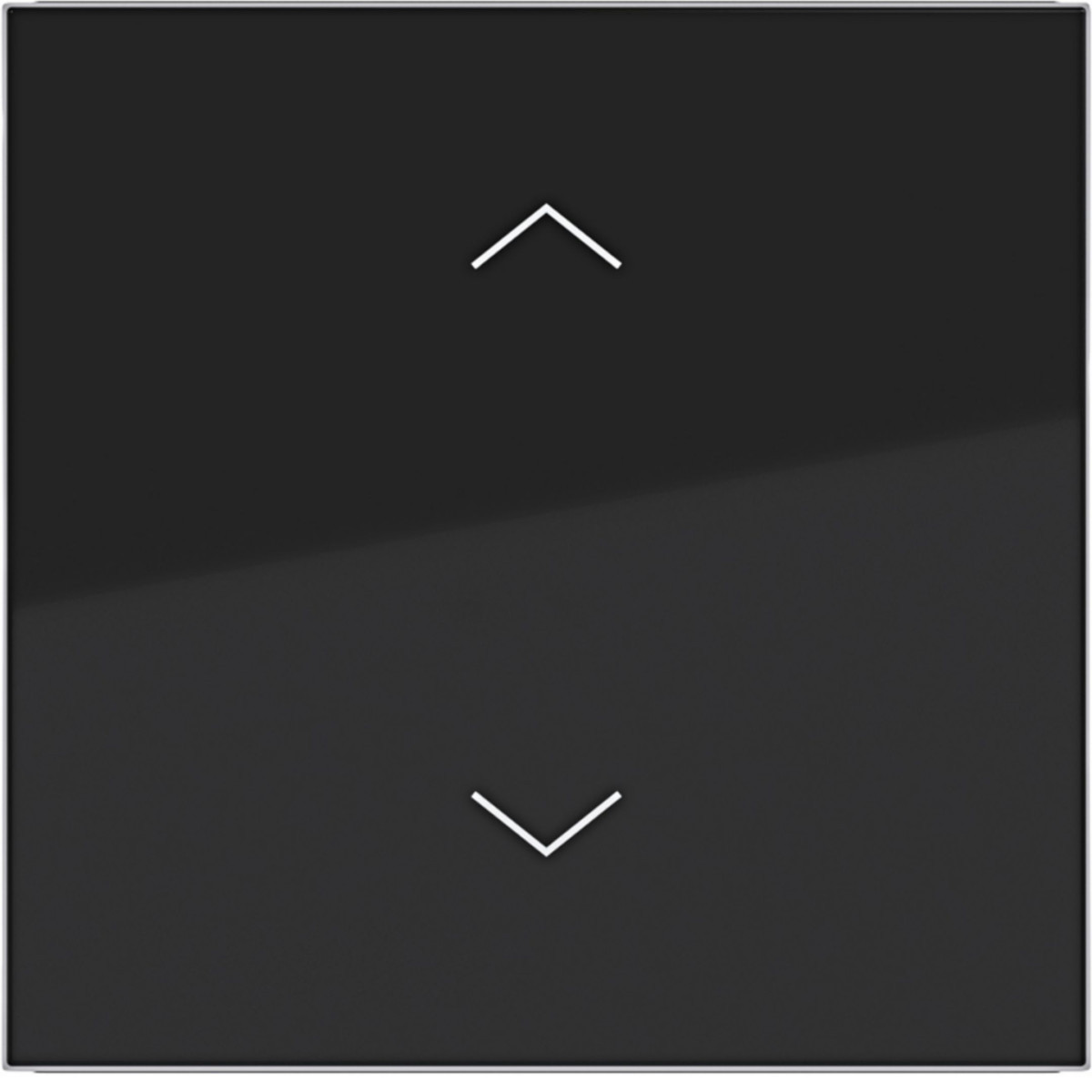 Hager A.x/C.x Wip 1-voudig, met opdruk pijlensymbool, A.X/C.X, nachtzwart glanzend