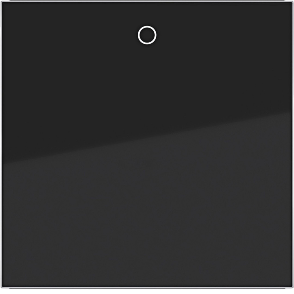 Hager A.x/C.x Wip 1-voudig, opdruk "0", A.X/C.X, nachtzwart glanzend