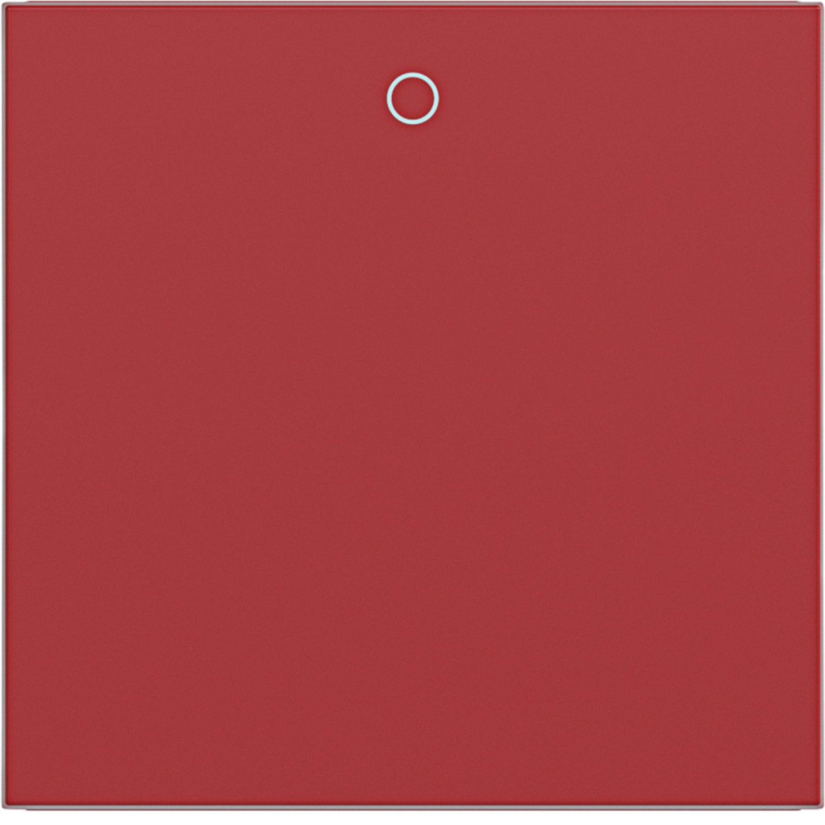 Hager A.x/C.x Wip 1-voudig, opdruk "0", A.X/C.X, rood glanzend