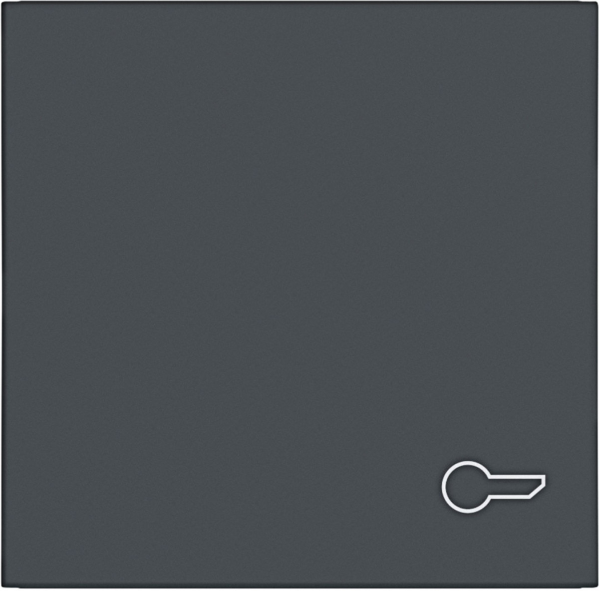 Hager A.x/C.x Wip 1-voudig, opdruk deuropenersymb., A.X/C.X, antraciet