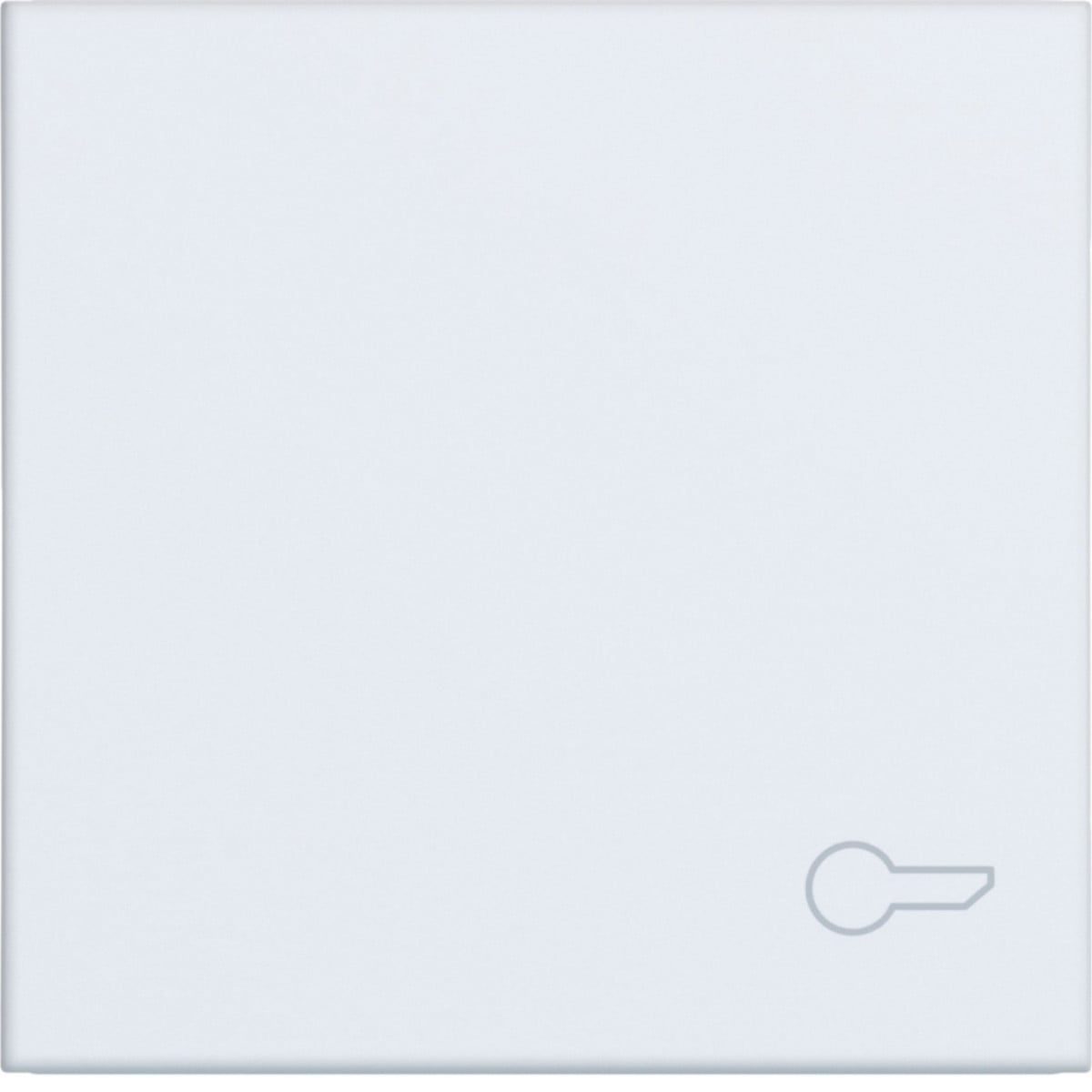 Hager A.x/C.x Wip 1-voudig, opdruk deuropenersymb., A.X/C.X, lichtwit mat