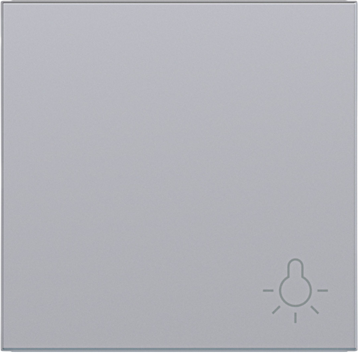 Hager A.x/C.x Wip 1-voudig, opdruk lichtsymb., A.X/C.X, titaan