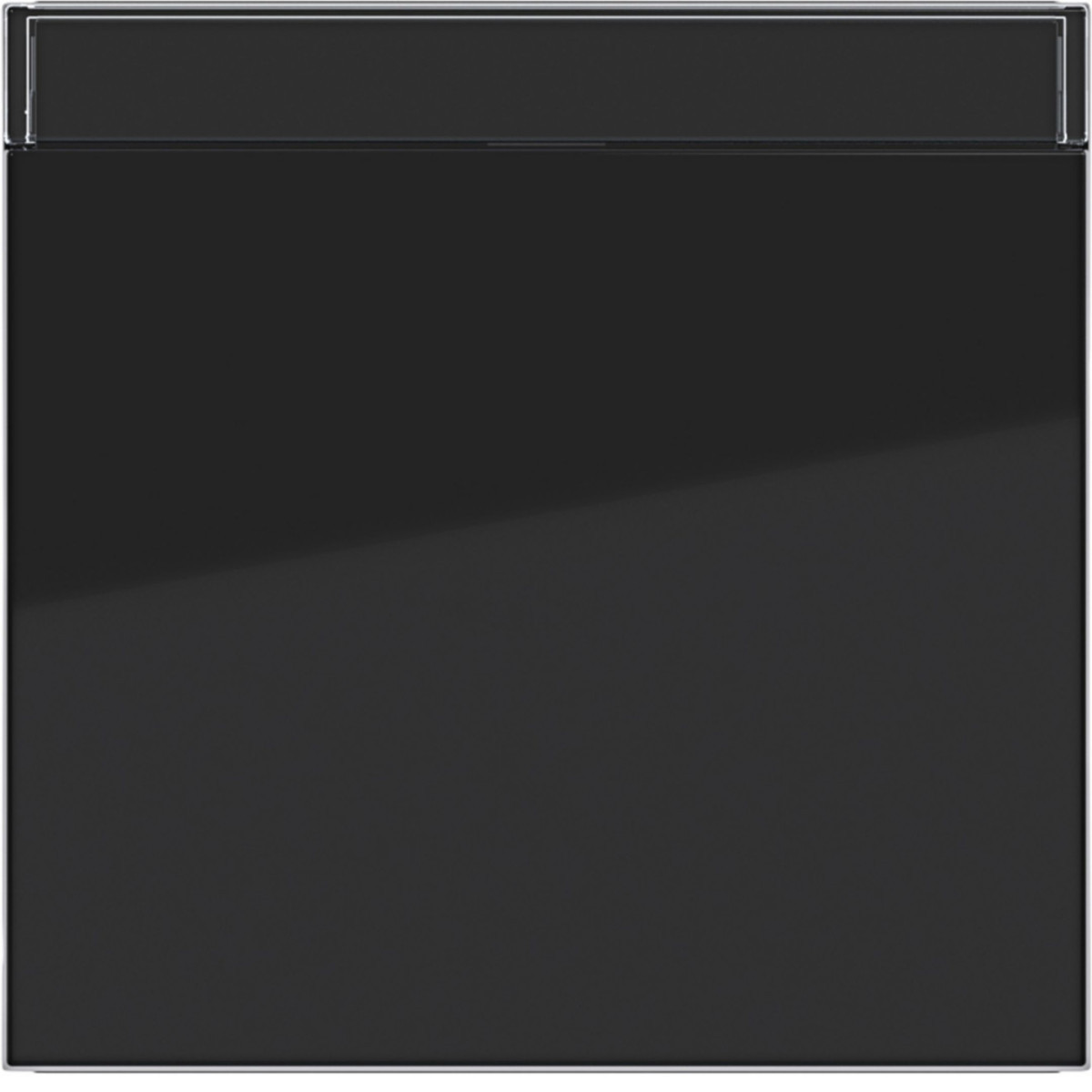 Hager A.x/C.x Wip 1-voudig, tekstveld, A.X/C.X, nachtzwart glanzend