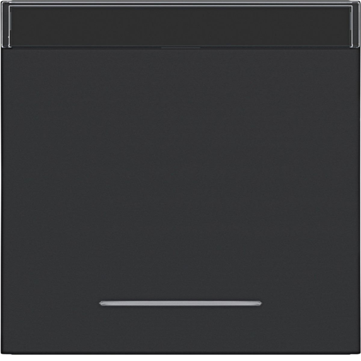 Hager A.x/C.x Wip 1-voudig, tekstveld, heldere lens, A.X/C.X, nachtzwart mat