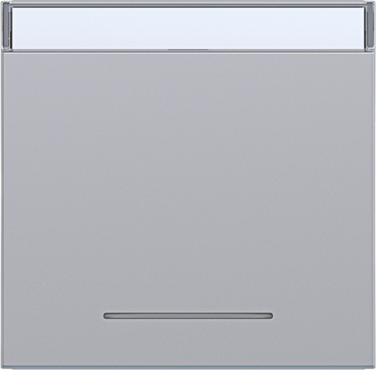 Hager A.x/C.x Wip 1-voudig, tekstveld, heldere lens, A.X/C.X, titaan