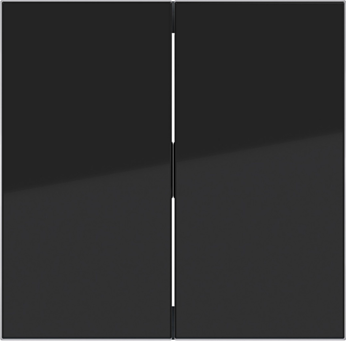 Hager A.x/C.x Wip 2-voudig, A.X/C.X, nachtzwart glanzend