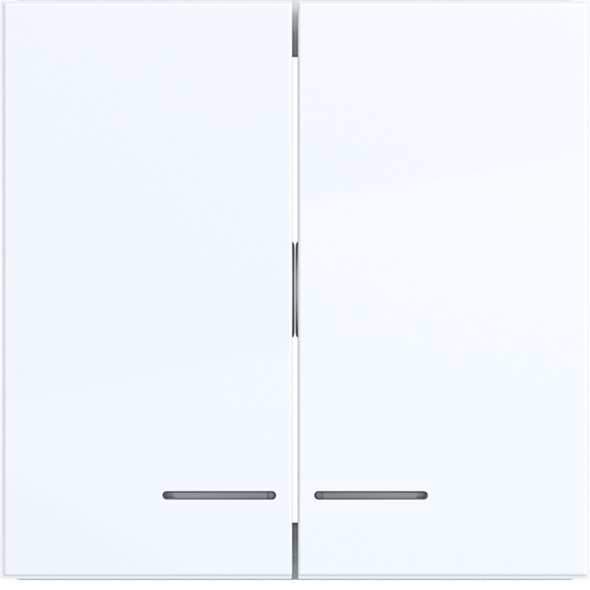 Hager A.x/C.x Wip 2-voudig, heldere lens, A.X/C.X, lichtwit glanzend