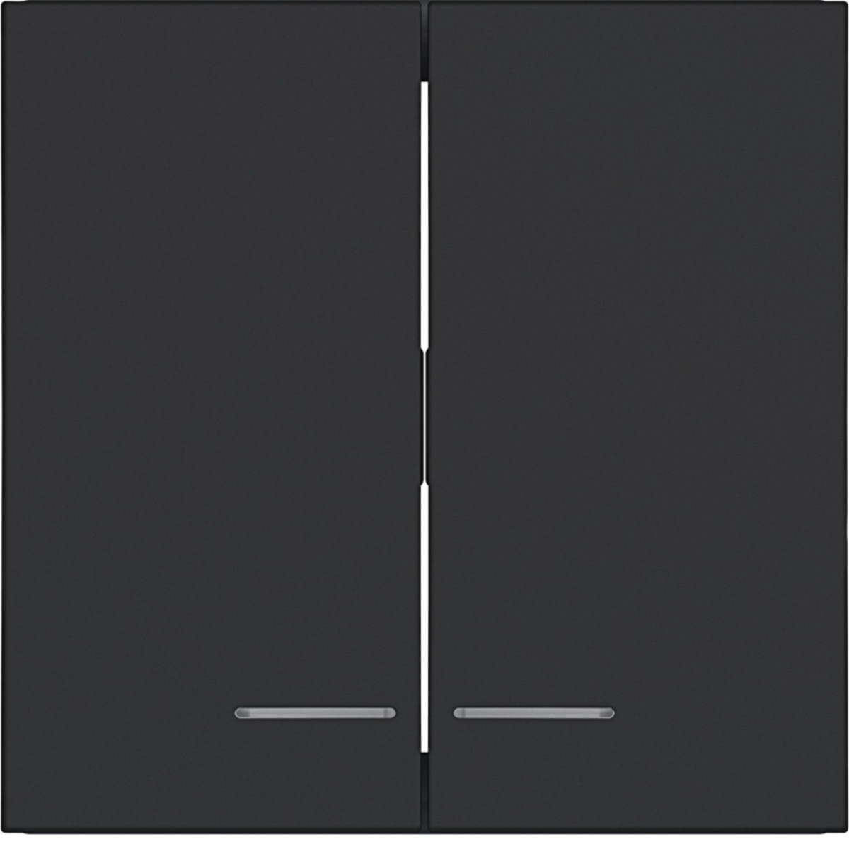 Hager A.x/C.x Wip 2-voudig, heldere lens, A.X/C.X, nachtzwart mat