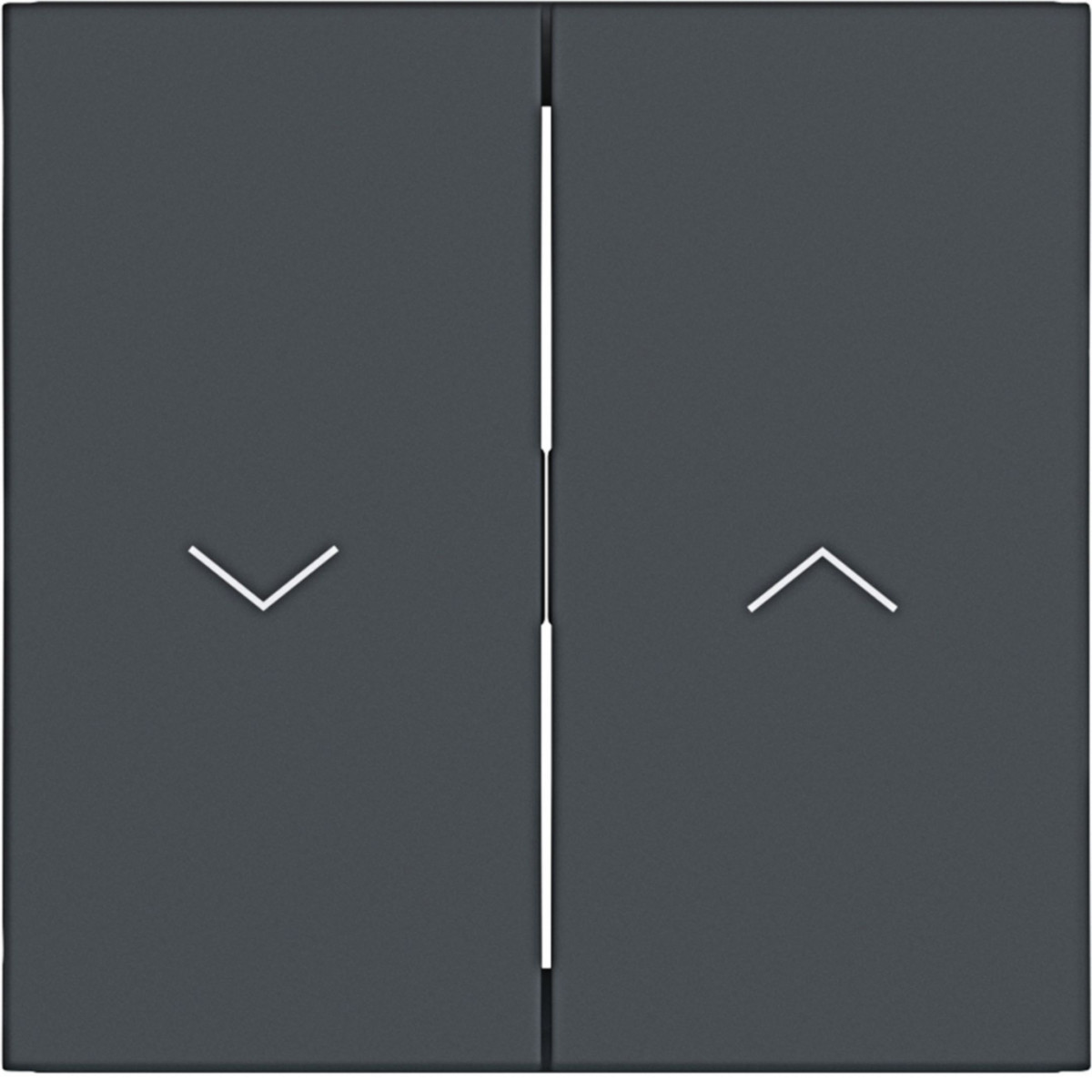 Hager A.x/C.x Wip 2-voudig, met opdruk ÉÉN pijlsymbool, A.X/C.X, antraciet