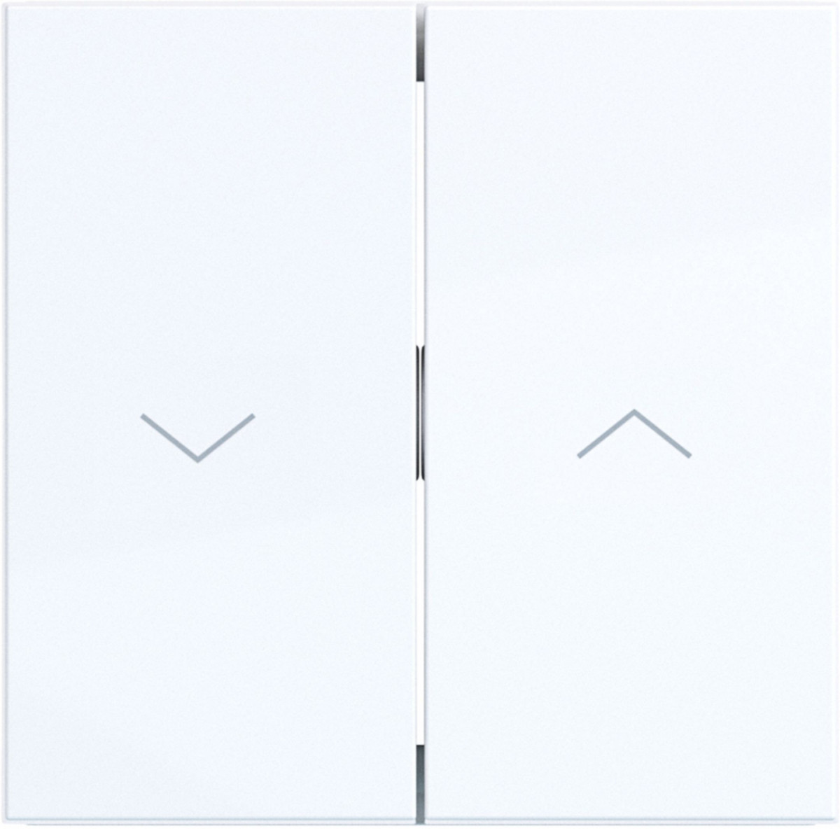 Hager A.x/C.x Wip 2-voudig, met opdruk ÉÉN pijlsymbool, A.X/C.X, lichtwit glanzend