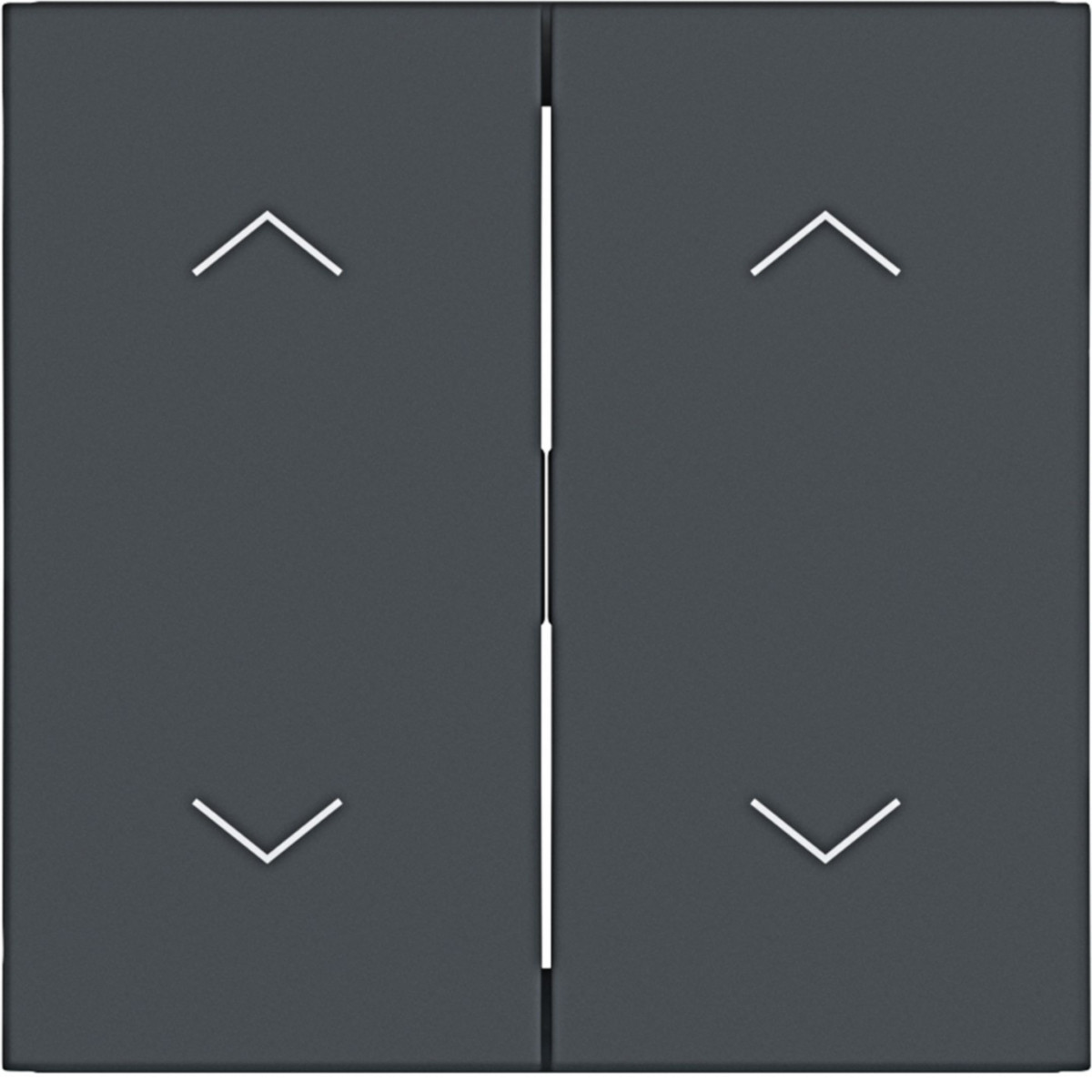 Hager A.x/C.x Wip 2-voudig, met opdruk twee pijlensymb., A.X/C.X, antraciet