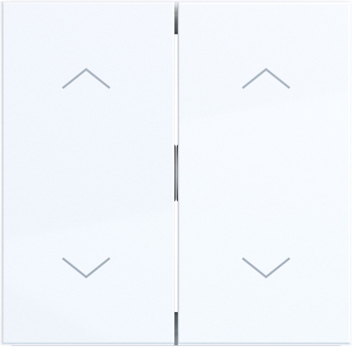 Hager A.x/C.x Wip 2-voudig, met opdruk twee pijlensymb., A.X/C.X, lichtwit glanzend