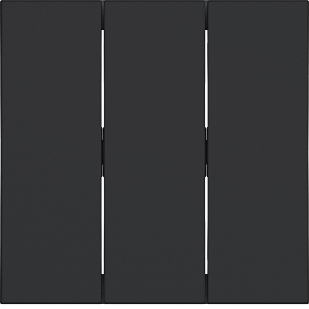 Hager A.x/C.x Wip 3-voudig, A.X/C.X, nachtzwart mat