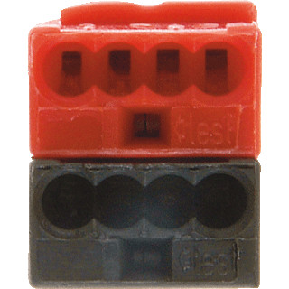 Berker Aansluitklem rood/zwart KNX