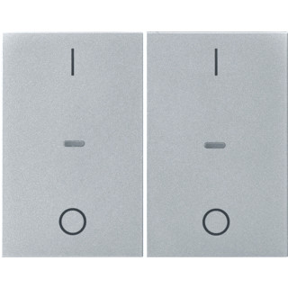 Berker K.1/K.5 tweedelige wip aan-/uit-schakelaar aluminium