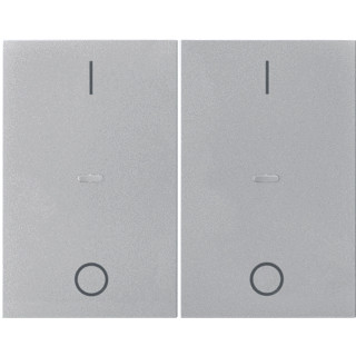 Berker K.1/K.5 tweedelige wip aan-/uit-schakelaar roestvaststaal ( RVS )
