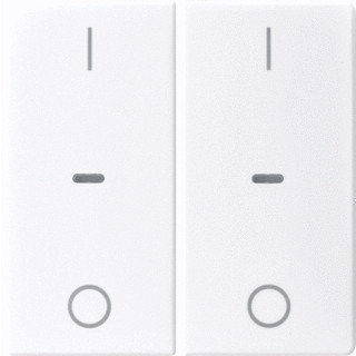 Berker Q.1/Q.3 tweedelige wip aan-/uit-schakelaar wit