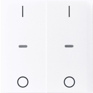 Berker S.1/B.3/B.7 tweedelige wip aan-/uit-schakelaar wit