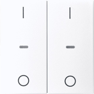 Berker S.1/B.3/B.7 tweedelige wip aan-/uit-schakelaar wit