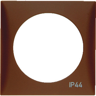 Berker Integro afdekraam 1V verticaal chroom ip44