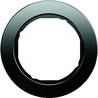 Hager Berker R.classic afdekraam 1-voudig glas zwart