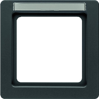 Berker Q.1 afdekraam 1V horizontaal en verticaal antraciet ip20