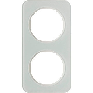 Berker R.1 afdekraam 2V horizontaal en verticaal wit ip20